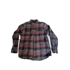 Orvis Classic Premium MENS Heavy Plaid Big Bear Flannel‎ Jacket Pockets MEDIUM